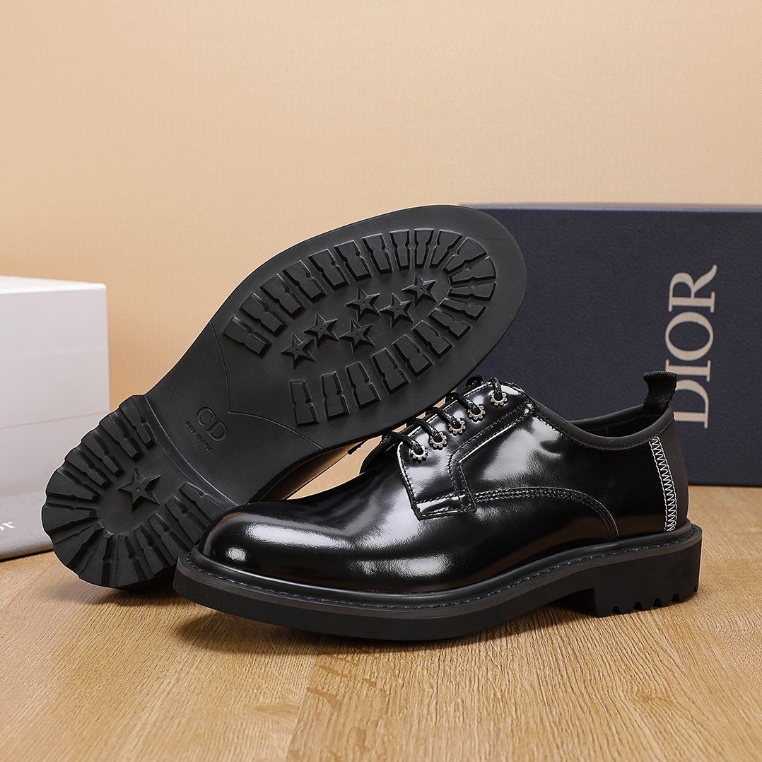 Dior Leather Shoes man 004